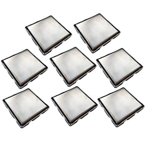 Ralo Oculto Invisivel 15X15 Aço Inox Kit 8 Uni Banheiro Cozinha Box Lavanderia