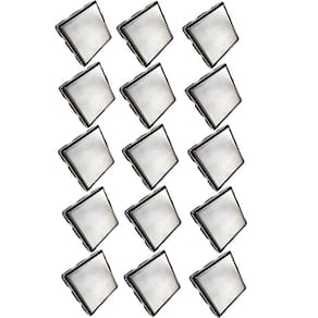Ralo Oculto Invisivel 15X15 Inox Kit 15 Uni Box Banheiro Cozinha Lavanderia Lavabo