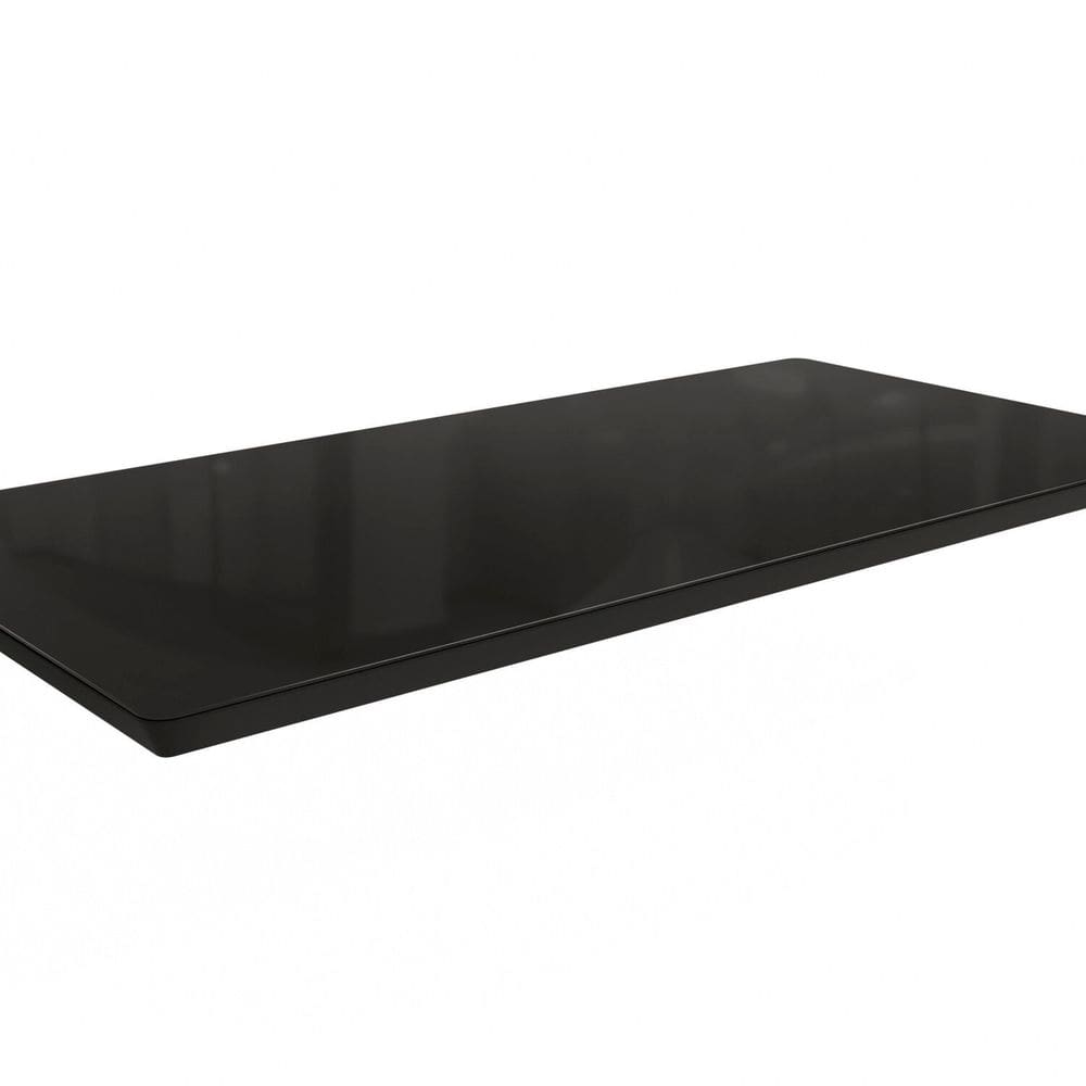 Tampo para Mesa de Jantar 2000x1000 de Madeira com Vidro Preto