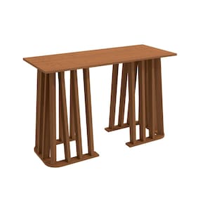 Base Alteia para Mesa de Jantar de Madeira Canela