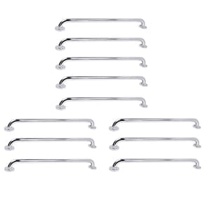 Barra de Apoio 70cm Kit 11 Unidades Banheiro Box Idoso Gestante Criança Corrimao Varanda Suporte Segurança Proteçao
