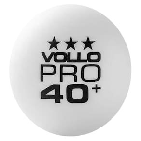 Bola Tênis de Mesa Vollo 3 Estrelas Pró 40+ Unissex