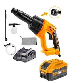 Lavadora Jato De Alta Pressão A Bateria 20v 6.0a C/ Acessórios