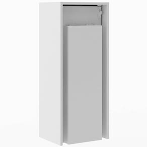 Balcão Tábua de Passar Roupa 164cm Retrátil Branca Prateleiras Tecnomobili TP3030