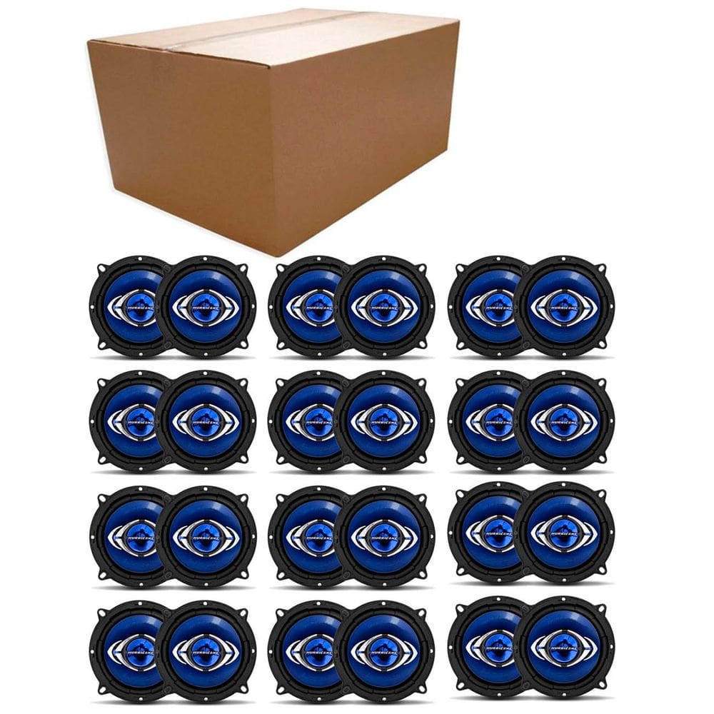 Kit 12 Pares Alto Falante Hurricane Quadraxial CM5 5" Polegadas 130W (Par)