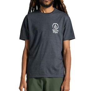 Camiseta Volcom Inked SM25 Masculina Mescla Preto