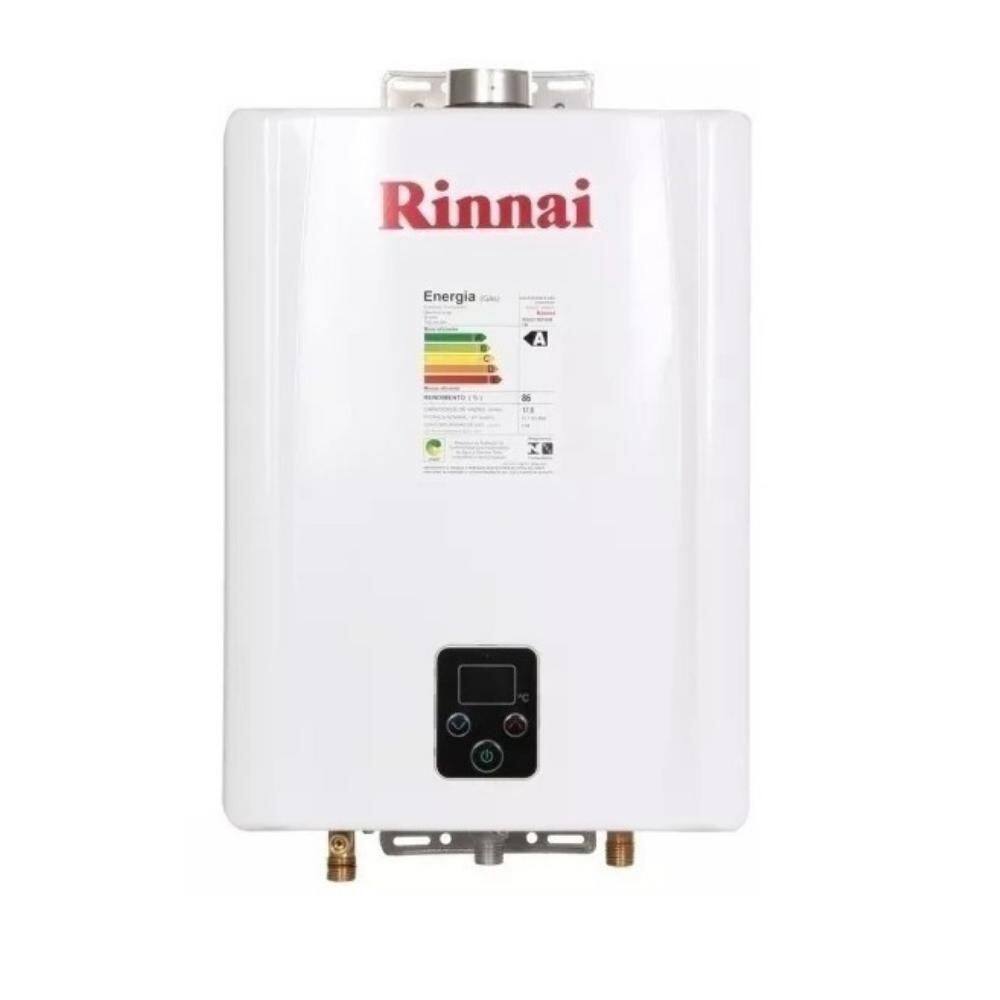 Aquecedor De Água Gás Glp Rinnai Reue 17L Exaustão Forçada