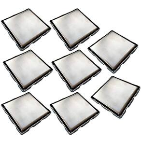 Ralo Oculto Invisivel 15X15 Aço Inox Kit 7 Uni Anti Odor Cozinha Lavanderia Box Lavabo Casa