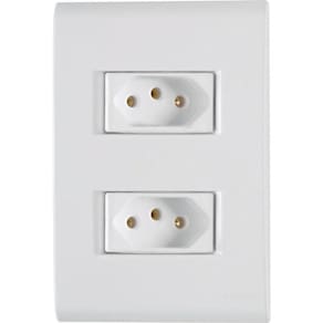 Conjunto 4 X 2 Com 2 Tomadas 2p+t 20a 250v Liz Branco - Tramontina