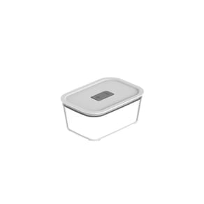 Pote Vidro Hermético Fresh Lock Preto 1,2l