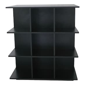 Balcão Central Com Nichos Para Loja Comércio Modular - Preto - Cód 206