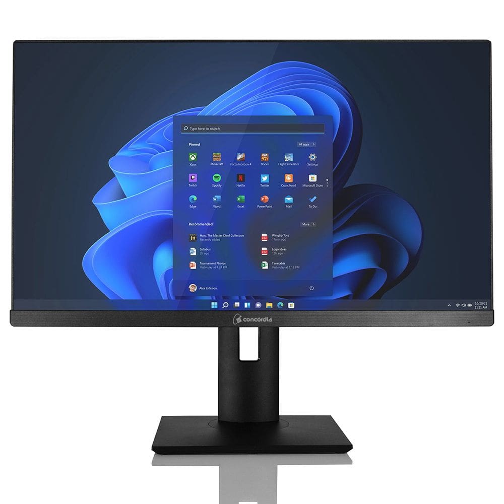 Computador All In One Concórdia Core i3 12100 4GB DDR4 SSD 240GB 23.8`` Full HD Webcam WiFi com Windows 11 Home