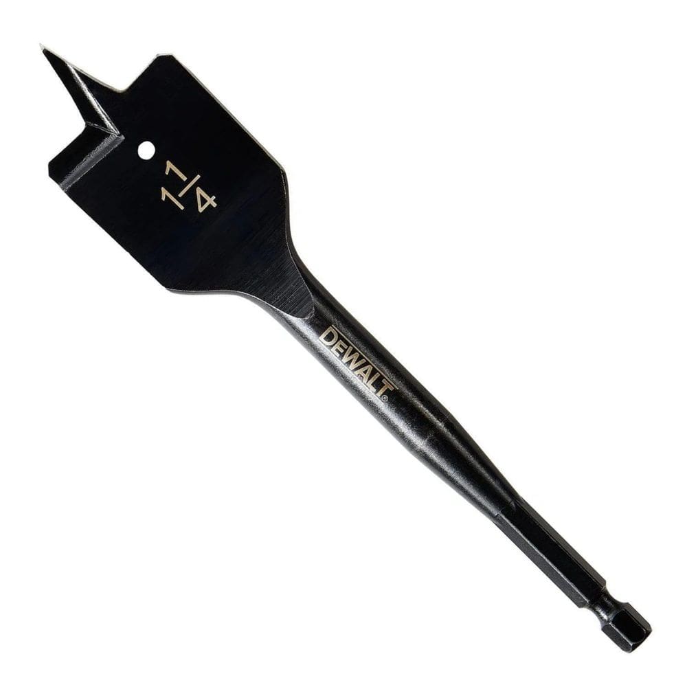 Broca Chata Para Madeira 1-1/4&quot; x 6&quot; DW1584 Y DeWalt - Unica Unico