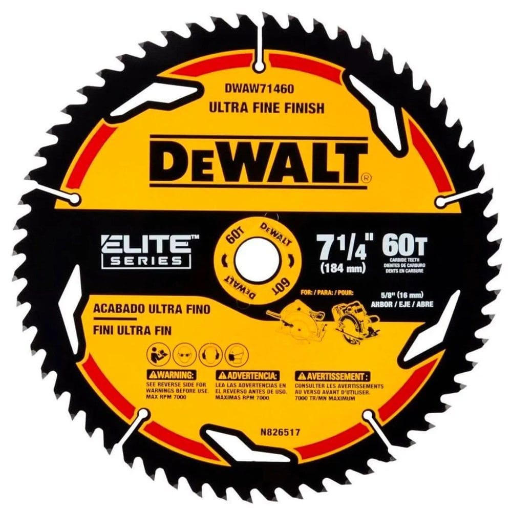 Lâmina de Serra Circular Elite Series 7 1/460D DWAW71460 DeWalt - Unica Unico