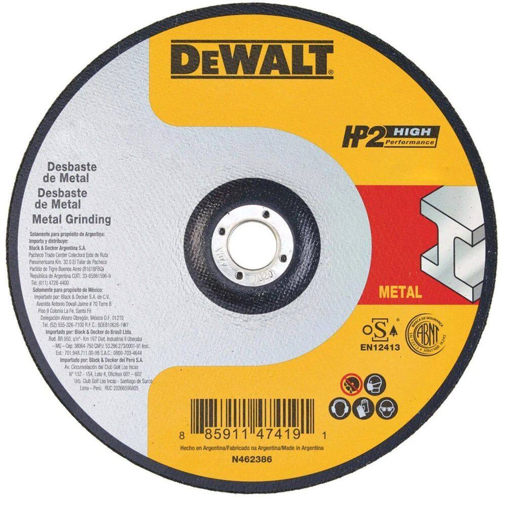 Disco De Corte Inox Hp2 9x2,0mmx7/8 DW84902 DeWalt - Unica Unico