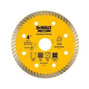 Disco Diamantado Porcelanato 4" (105mm) Para Serra DW57400BHP DeWalt - Unica Unico