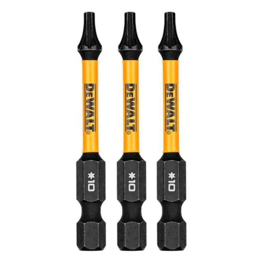 Ponta Torx T10 FlexTorq 2-1/4" 3 Peças DWAF2TX10IR3 DeWalt - Unica Unico