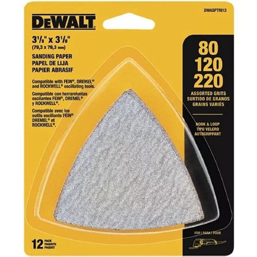 Jogo Lixa Triangular Multiferramenta Oscilante 112/22 DWASPTRI3 Dewalt - Unica Unico