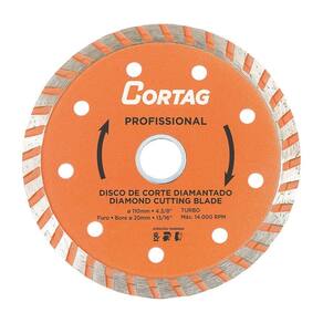 Disco Diamantado Cortag Turbo Profissional 125Mmx20mm