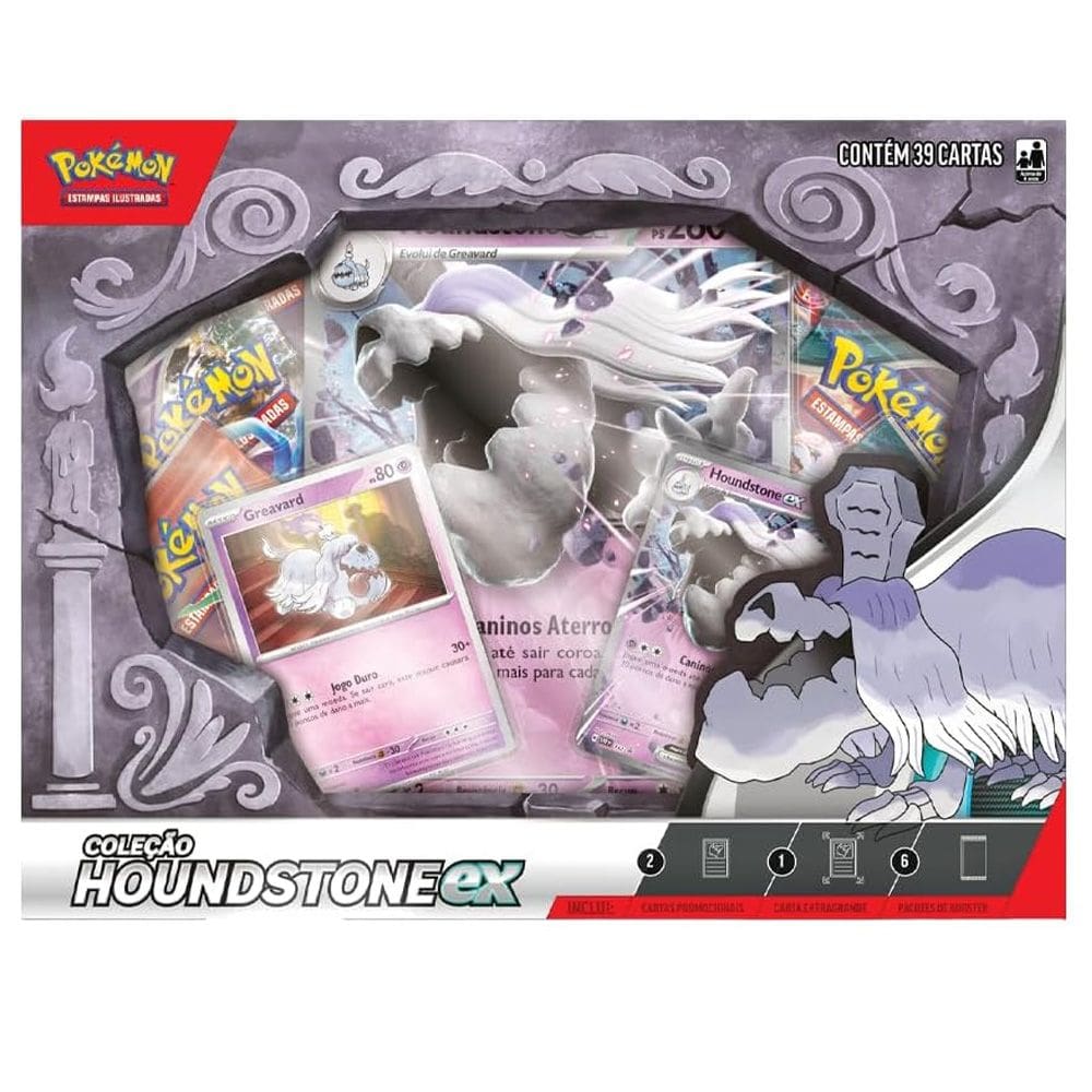 Pokémon Box Houndstone Ex 39cartas