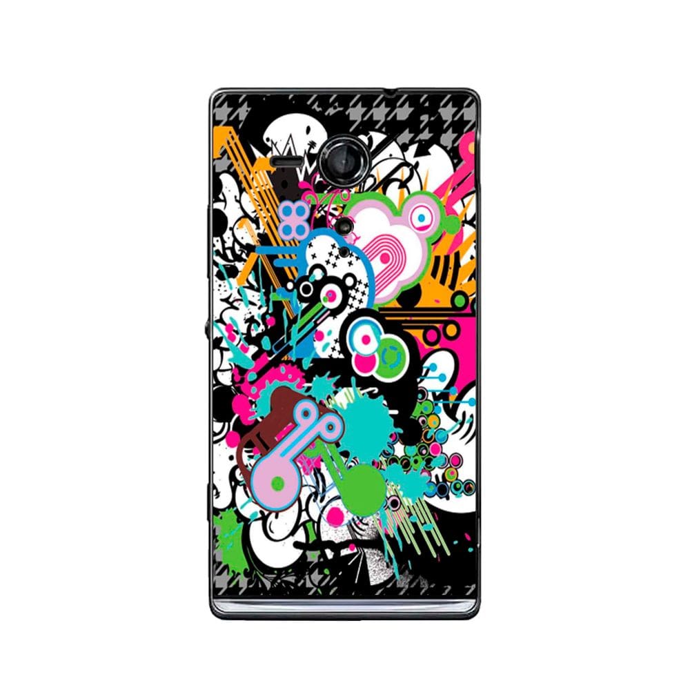 Capa Adesivo Skin022 Verso Para Sony Xperia SP