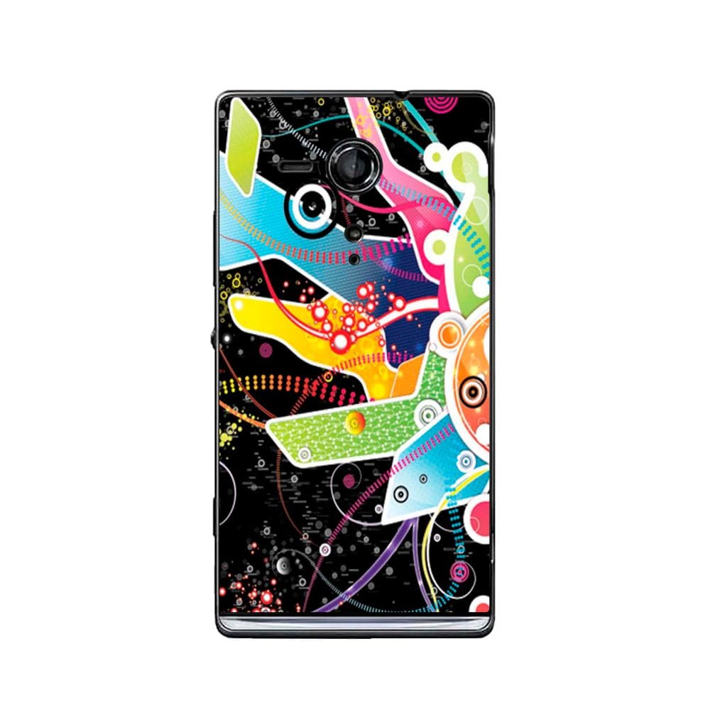 Capa Adesivo Skin058 Verso Para Sony Xperia SP