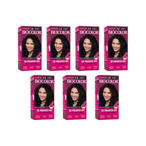 Coloraçao Biocolor Creme 3.0 Castanho Escuro - Kit Com 7Un