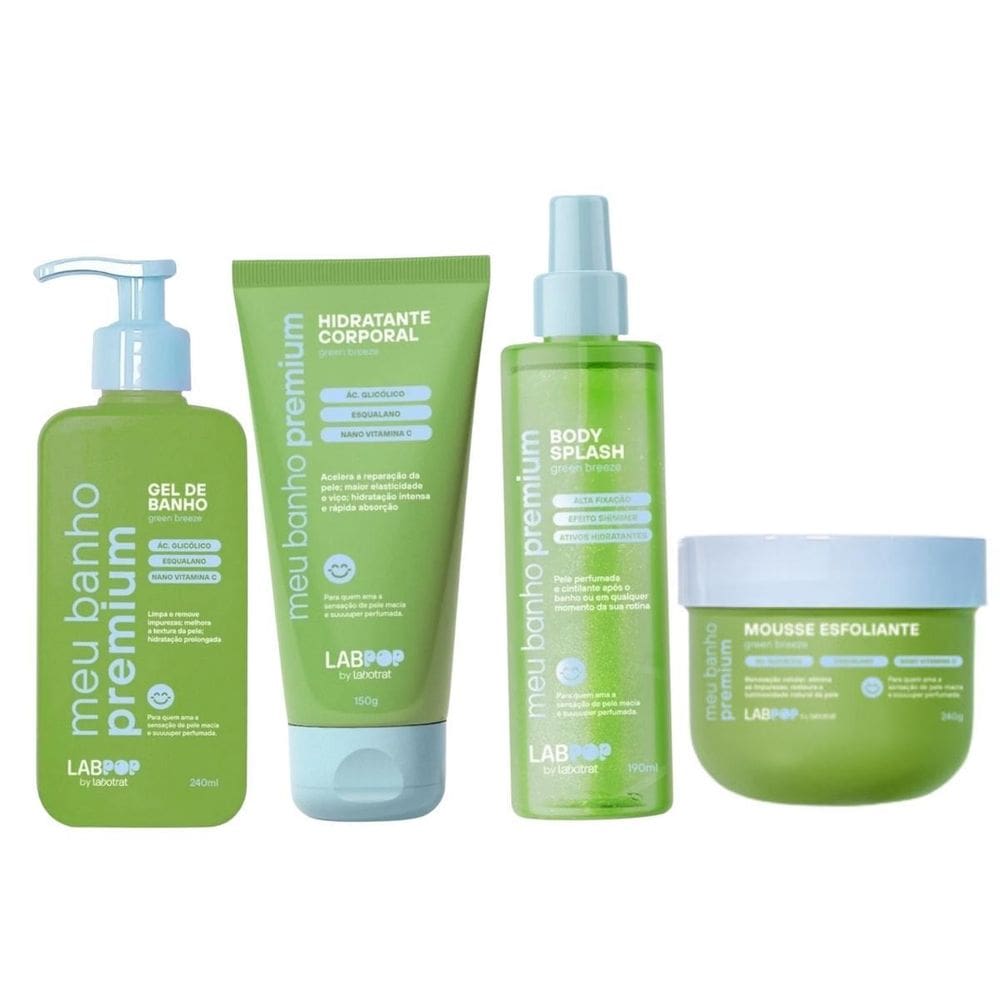 Kit Labotrat Banho Premium Green Breeze Gel