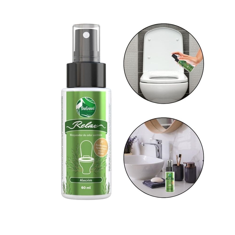 Bloqueador Odor Spray Sanitário Alecrim 60Ml Pantanal Aromas