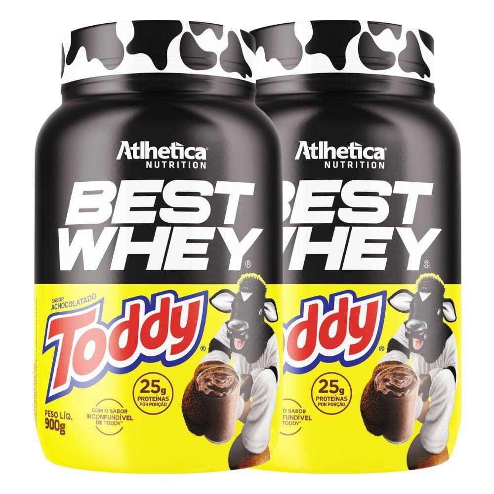 Kit 2 Best Whey Protein Isolado Hidro Toddy 900G - Atlhetica