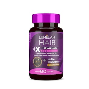 Lunelah Cabelo Pele E Unhas + Acido Hialuronico 60Caps