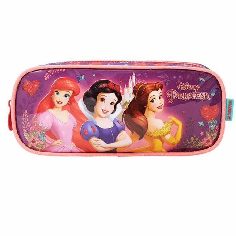 Estojo Escolar Princesa Castelo Porta Lápis Organizador
