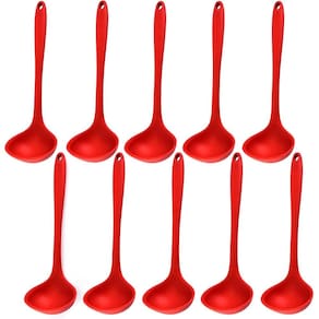 Concha De Silicone Vermelha Grande Kit 10 Un