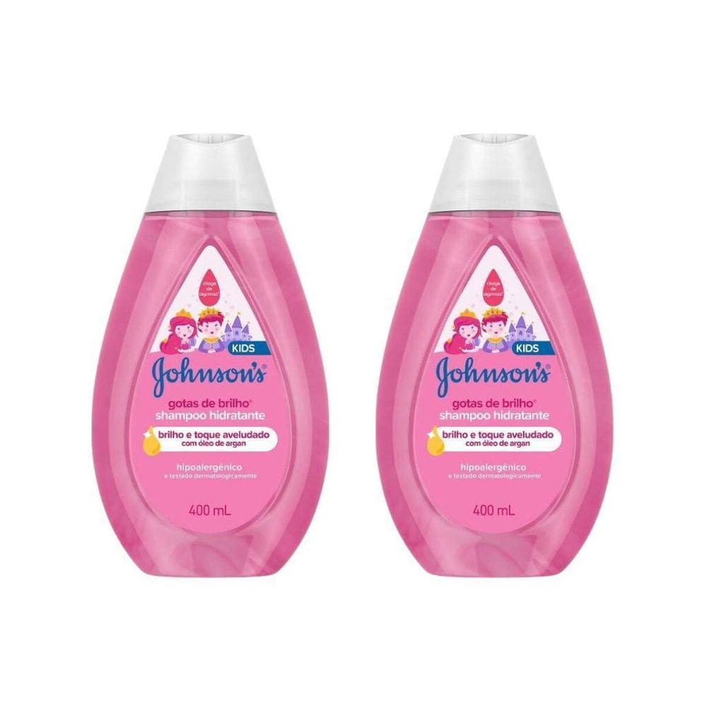 Kit Johnson 2 Shampoo 400Ml Gotas De Brilho