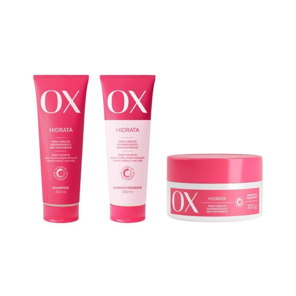 Kit Ox Hidrata Condicionador 200Ml+Shampoo 200Ml+Masc 300G