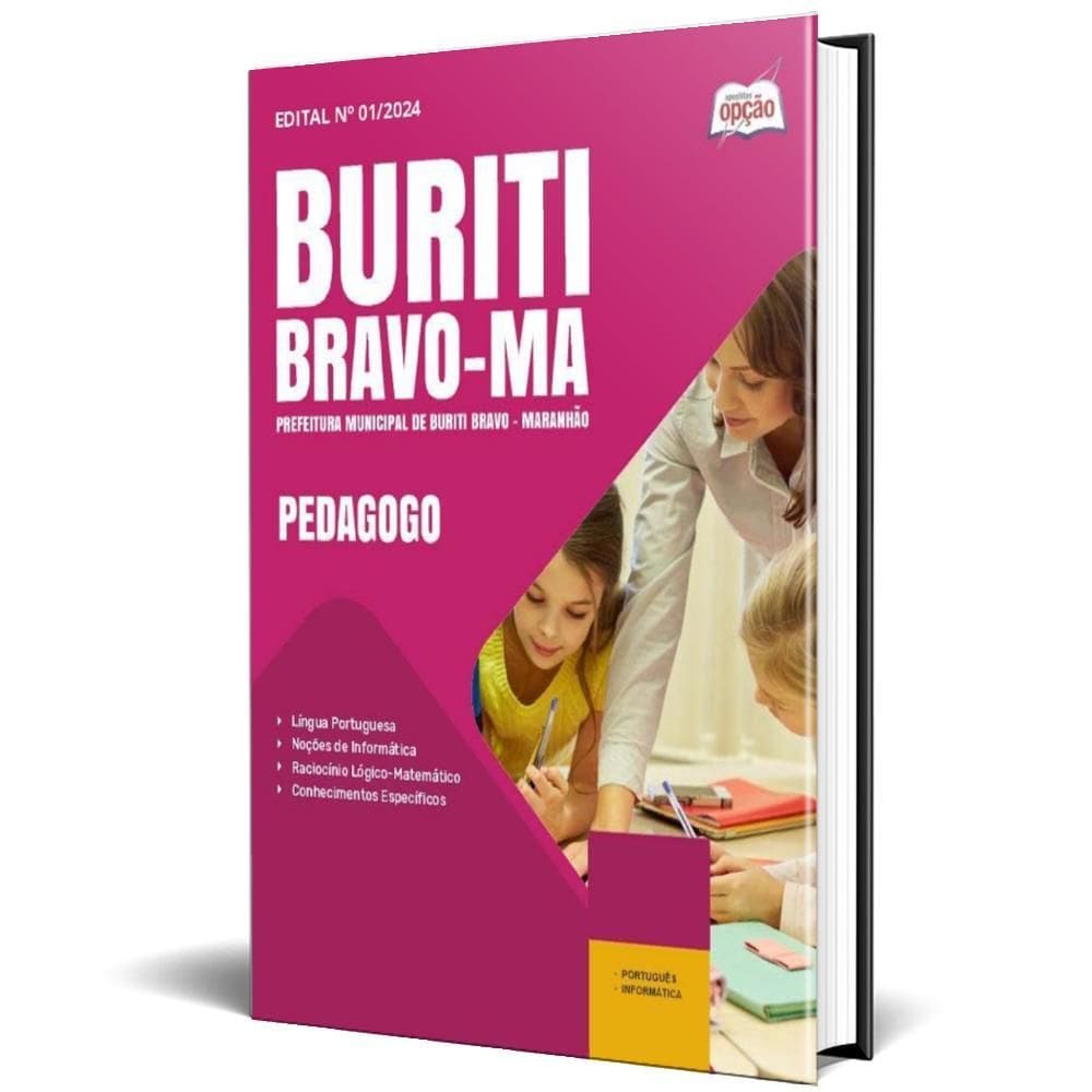 Apostila Prefeitura De Buriti Bravo Ma 2025 - Pedagogo