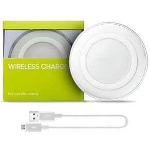 Carregador Por Indução Qi Standard De Mesa Sem Fio - Branco