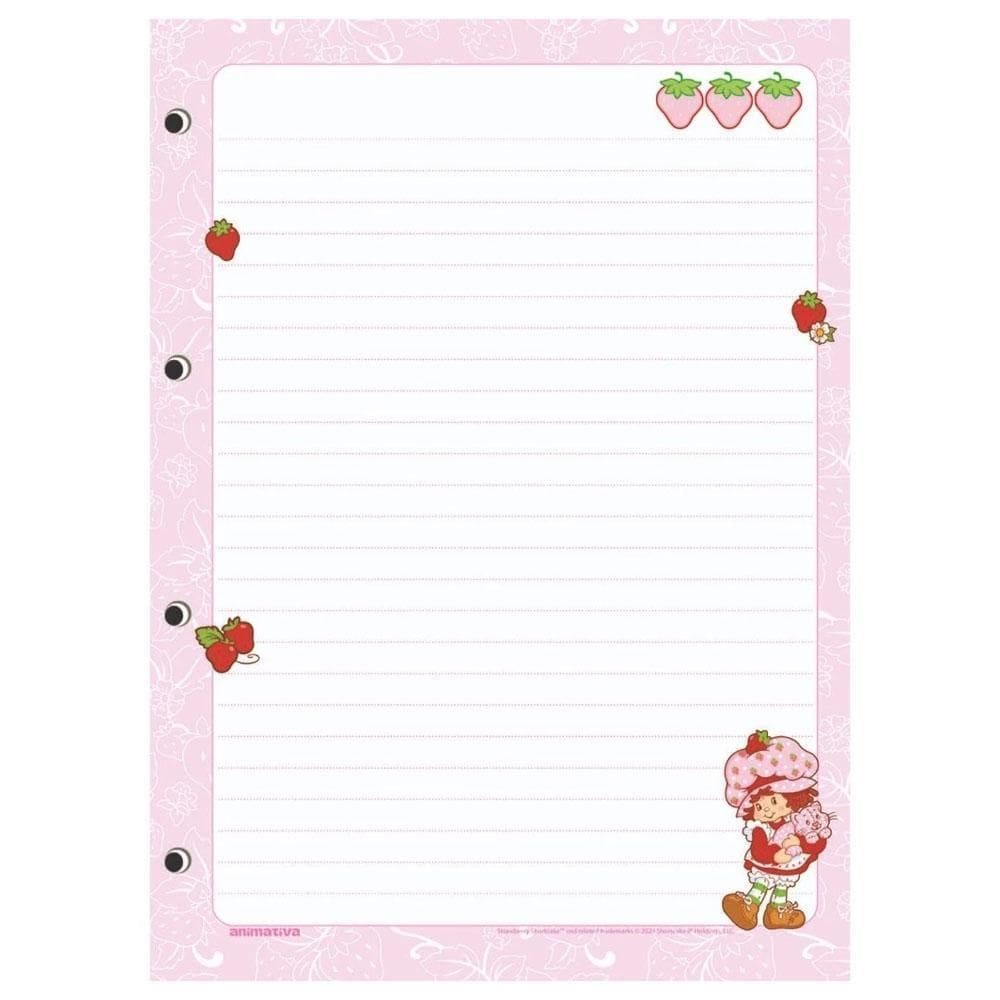 Bloco Fichário 4 Furos Colegial 80Fls Moranguinho Animativa