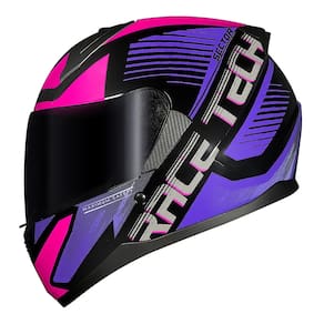 Capacete Race Tech Sector Slash Preto e Roxo