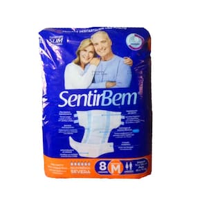 Fralda Geriátrica Descartável Incontinência Severa Tamanho M