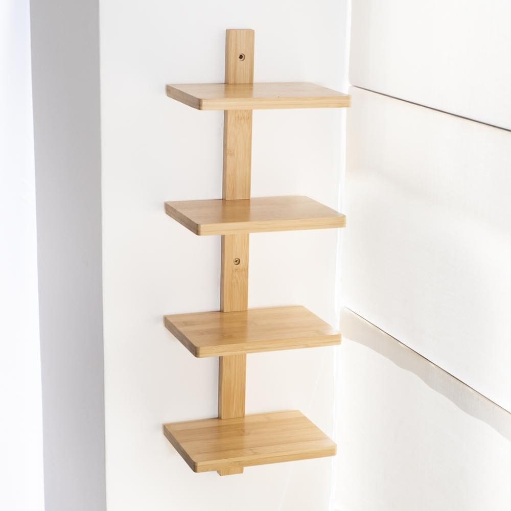 Estante Suspensa De Bambu 4 Andares - Oikos