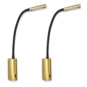 Kit 2 Arandela Leitura Quarto Led Interruptor Movel Bet66