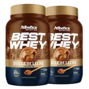 Kit 2 Best Whey Proteina Isolado Doce Leite 900G - Atlhetica