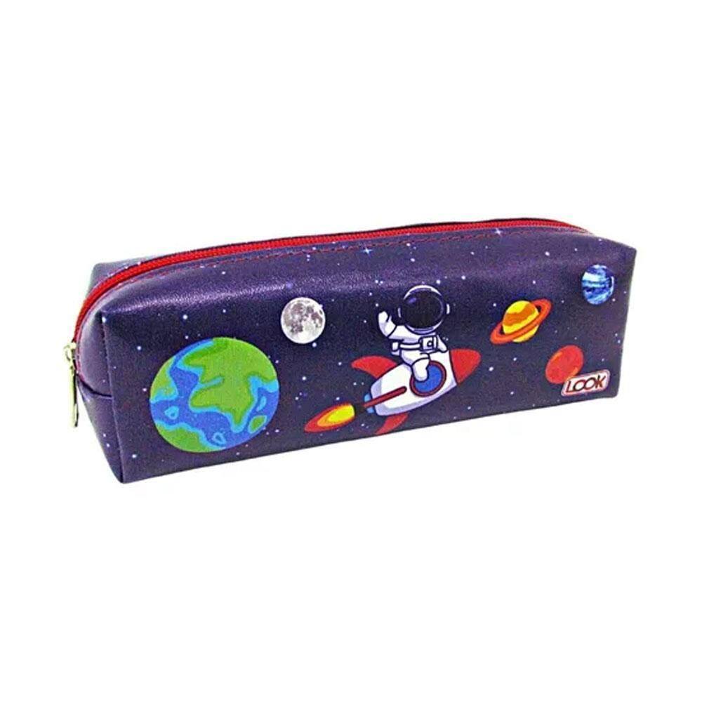 Estojo 1 Divisória Retangular Astronauta Look