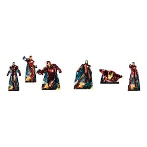Homem De Ferro Kit 6 Enfeites De Decoração De Festa Infantil