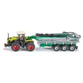 Miniatura Trator 1/87 Com Tanque Á Vácuo Agrícola Siku