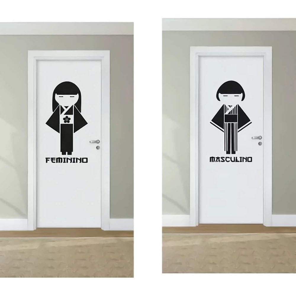 Adesivo Para Porta De Banheiro Mod08