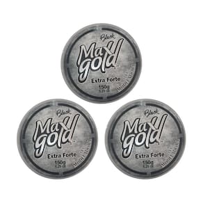 Cera Capilar Maxgold Modeladora Black 150G - Kit Com 3Un