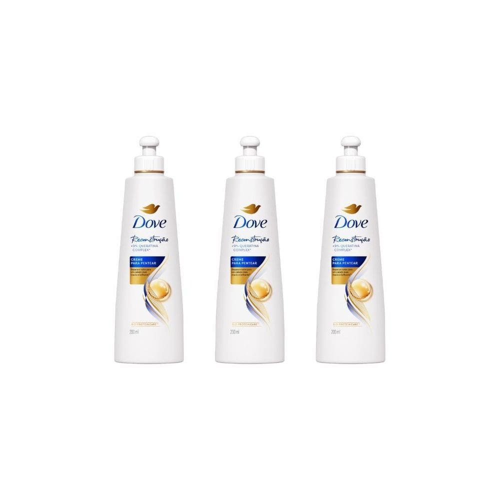 Creme Para Pentear Dove Reconstruçao 200Ml - Kit Com 3Un