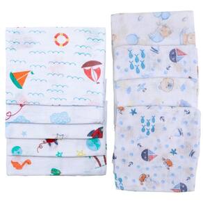 20 Pano De Boca Fraldinha Estampada 35X35 Comum Masculino